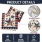 Stars and Stripes 4th of July Table Runner, Patriotic Memorial Day Table Runner American Flag Independence Day Kitchen Dining Table Runners for Home Party Decor